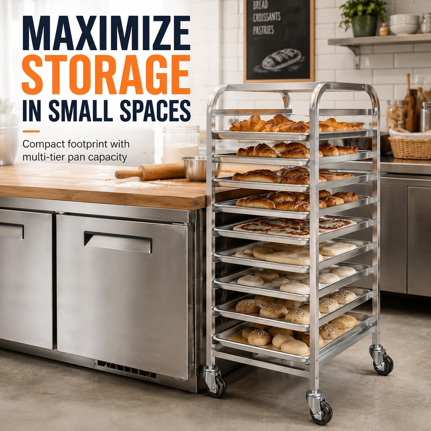Rak Loyang Baja Tahan Karat 10 - Kitchen Baking Sheet Organizer ulasan dan harga