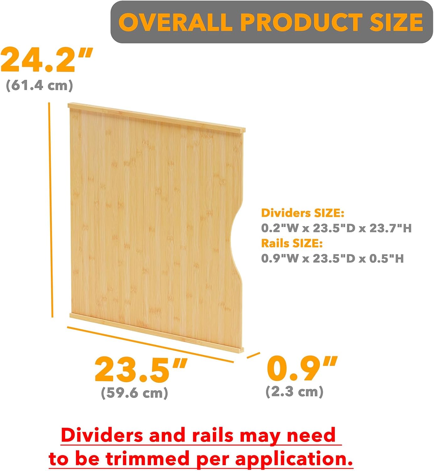 10 Paket Pembatas Nampan Bambu - Kitchen Baking Sheet Organizer ulasan dan harga